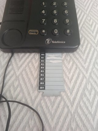 Teléfono fijo Forma negro