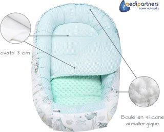 Nido bebé reductor cuna portátil algodón