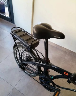 Bicicleta Eléctrica Plegable Negra