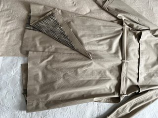 Gabardina Massimo Dutti Beige mujer