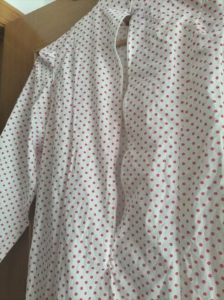 Vestido de Saint Isidro blanco y rojo