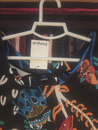 Vestido Desigual Talla M Estampado Mariposas