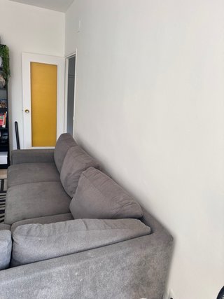 Sofá Chaise Longue Gris Tela