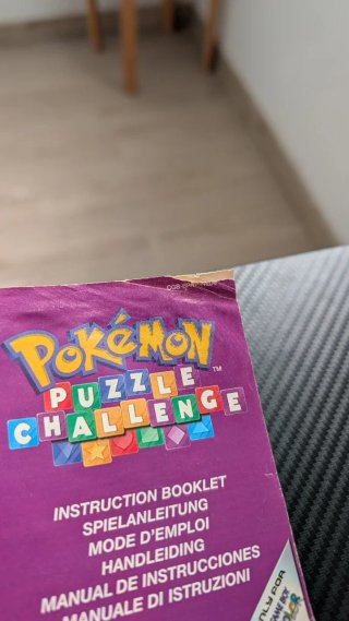 Manual Pokémon Puzzle Challenge Game Boy Color