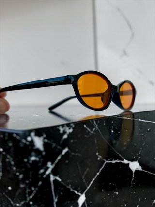 Occhiali da sole Yizuo nere e arancio