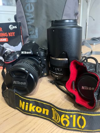 Equipo Nikon D610 + 3 objetivos + Mochila