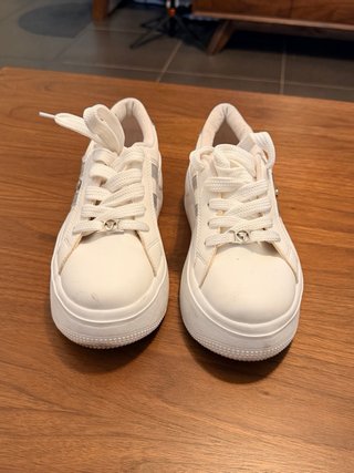 Zapatos blancos plataforma talla 36