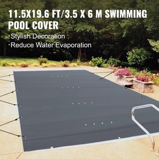 Cubierta de Seguridad para Piscina que se Ajusta a Piscinas Rectangulares Inground de 10.5x18.6 pies, Cubierta de Seguridad para Piscina con Agujeros de Drenaje, Cubierta de Malla para Piscina, Cu...