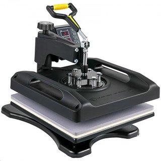 Máquina de Prensa Térmica 15 x 15 Pulgadas 360° Rotación Swing Away Máquina de Prensa Térmica 5 En 1 para Camisetas 5 En 1 Prensa Térmica Máquina de Sublimación 1000W Sistema de Calentamiento de D...