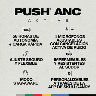 Skullcandy auriculares inalámbricos resistentes