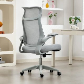 Silla de oficina ergonómica gris