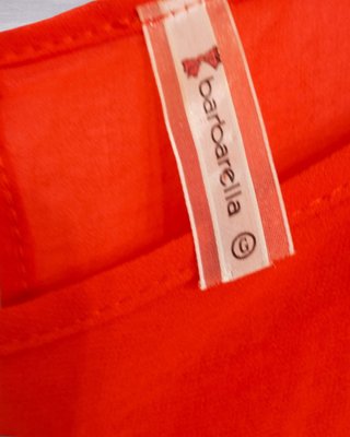 Vestido Barbarella naranja mujer 38 fluido verano