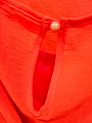 Vestido Barbarella naranja mujer 38 fluido verano