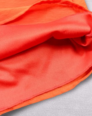 Vestido Barbarella naranja mujer 38 fluido verano