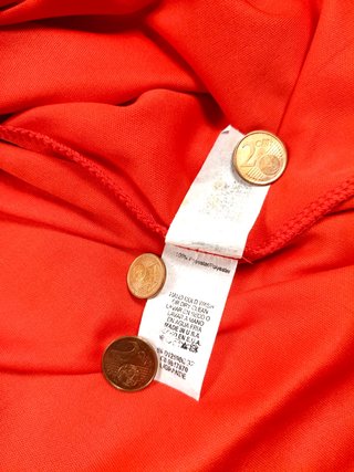 Vestido Barbarella naranja mujer 38 fluido verano
