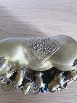 Statuetta maiale Feng Shui portafortuna cinese