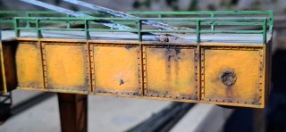 Grúa pórtico contenedores escala 1:87
