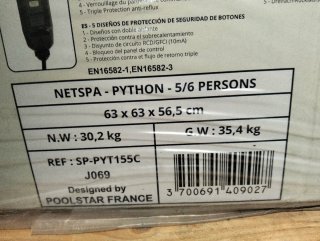 Spa hinchable NetSpa Python 6 plazas 42°