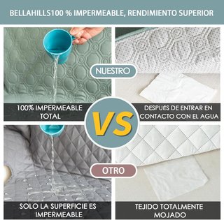 Funda sofá chaise longue impermeable acolchada