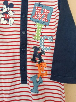 Pijama Mickey Mouse Rayas Bebé
