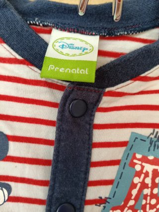 Pijama Mickey Mouse Rayas Bebé