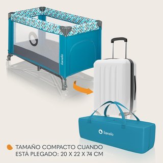 Lionelo cuna de viaje bebé segura transpirable
