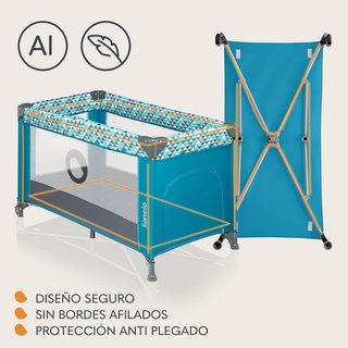 Lionelo cuna de viaje bebé segura transpirable