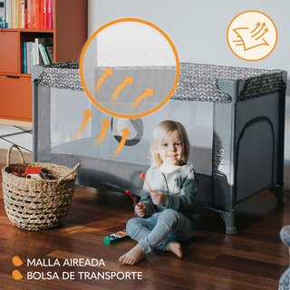 Lionelo cuna de viaje bebé segura transpirable