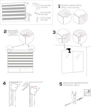 Stornello arrotolabile notte e giorno marrone