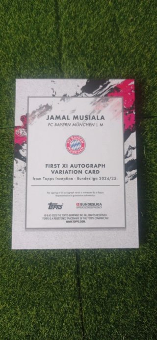 Jamal Musiala Auto /75 Topps Inception
