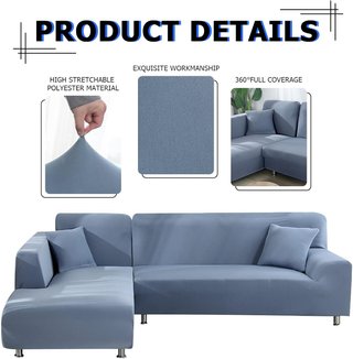 Funda sofá chaise longue reversible elástica