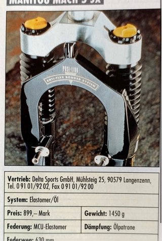 Horquilla Manitou- Mach 5 SX