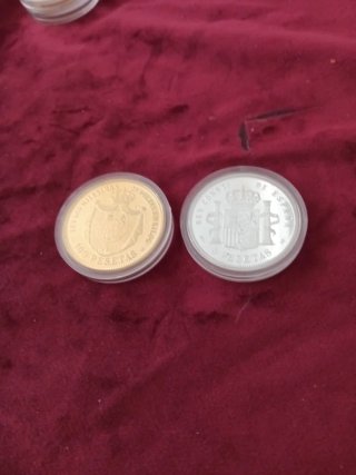 Lote monedas historia peseta 925