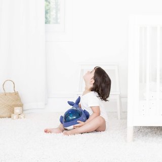 Pabobo lámpara nocturna musical proyector azul
