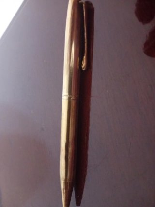 Penna matita antica laminata oro 18k Varrante