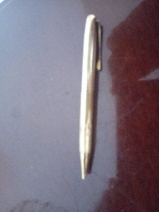 Penna matita antica laminata oro 18k Varrante