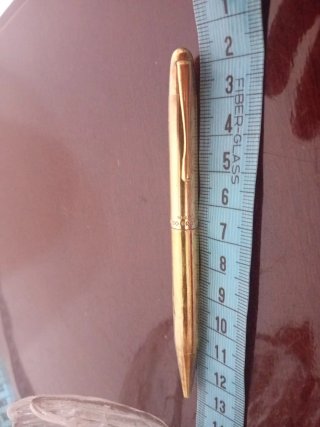 Penna matita antica laminata oro 18k Varrante