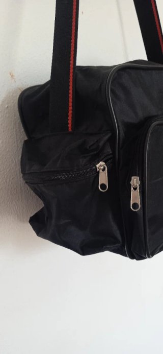Bolsa bandolera negra unisex