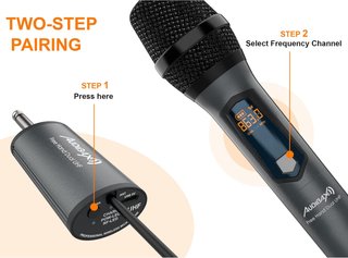 Audibax micrófono inalámbrico profesional portátil