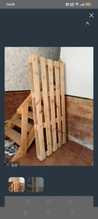 Palet de madera para recoger