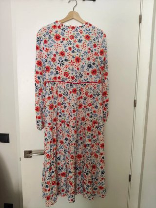 Vestido largo estampado floral
