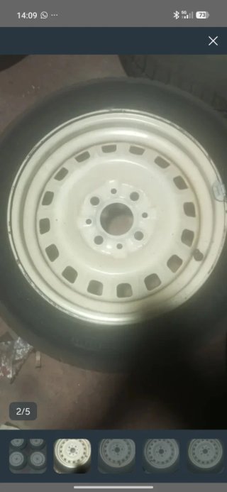 2 Llantas Seat Panda con Goma