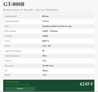 Desbrozadora teledirigida orugas electrica