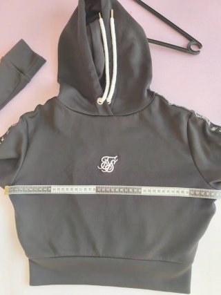 Sudadera SikSilk Negra y Blanca SOLO ENVIO