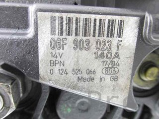 ALTERNADOR AUDI A3 (8P1) 06F903023F 2003 - 2009