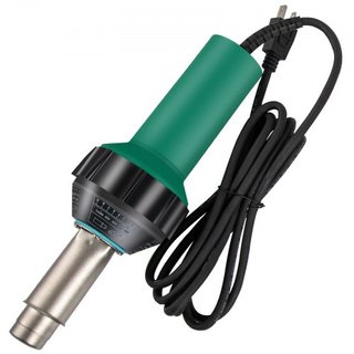 Soldador de Tejas, 8 Piezas Pistola de Soldadura PVC, Soldador de Plástico de Aire Caliente de 1600W, Pistola de Calor PVC 220V, Kit de Soldador de Plástico con Núcleo de Calentamiento de Mica, Re...