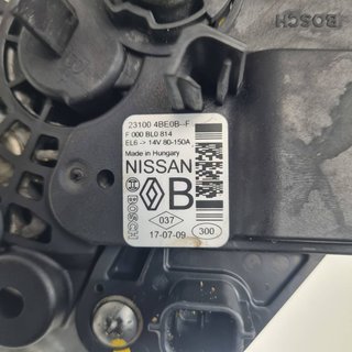 ALTERNADOR NISSAN QASHQAI (J11) 2017