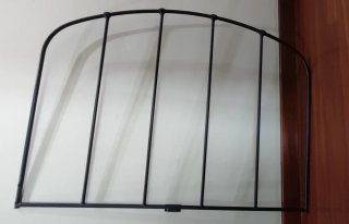 Cabecero de cama metálico negro 145cm