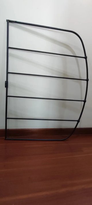 Cabecero de cama metálico negro 145cm