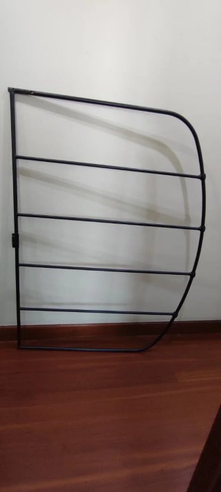 Cabecero de cama metálico negro 145cm